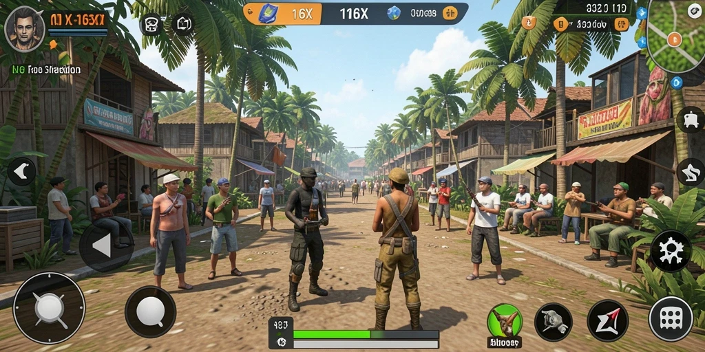 Tampilan gameplay 116X yang realistis dan menarik.
