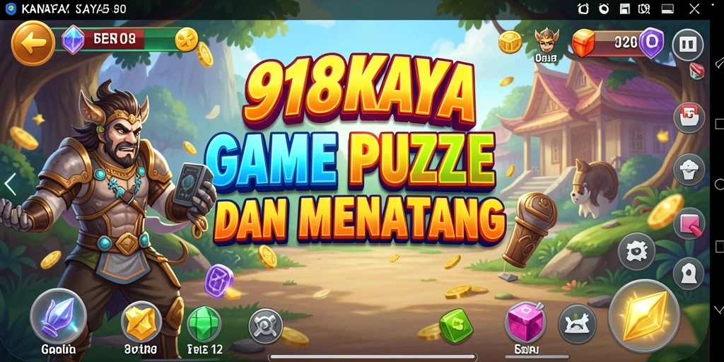 Screenshot gameplay 918KAYA menampilkan tantangan Puzzle yang menarik.
