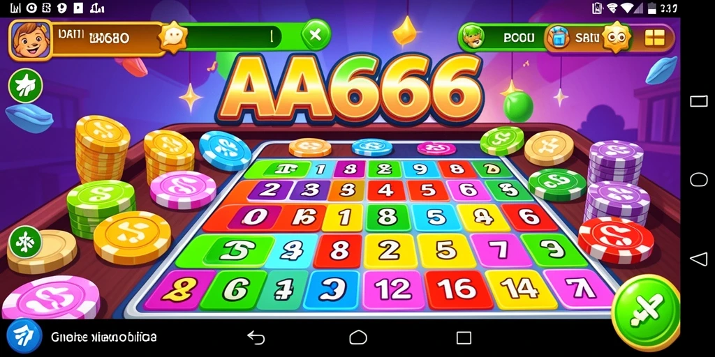 Screenshot gameplay Bingo di AA666, menampilkan keseruan bermain dengan teman.