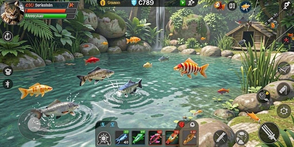 Tangkapan besar di C789 dengan elemen gameplay memancing yang seru.