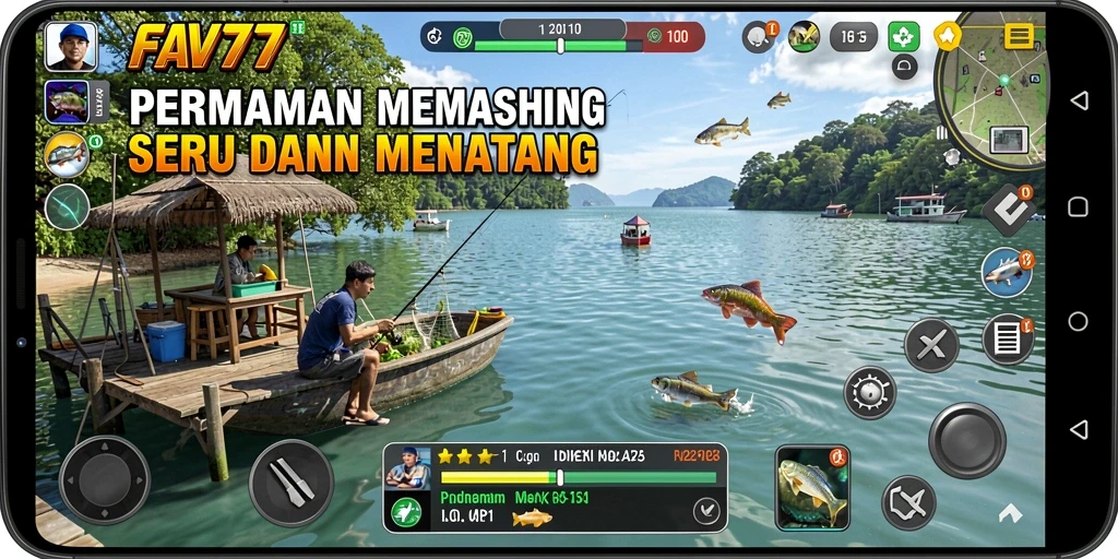 Tampilan gameplay memancing yang mendebarkan di FAV77 dengan grafis yang menawan.