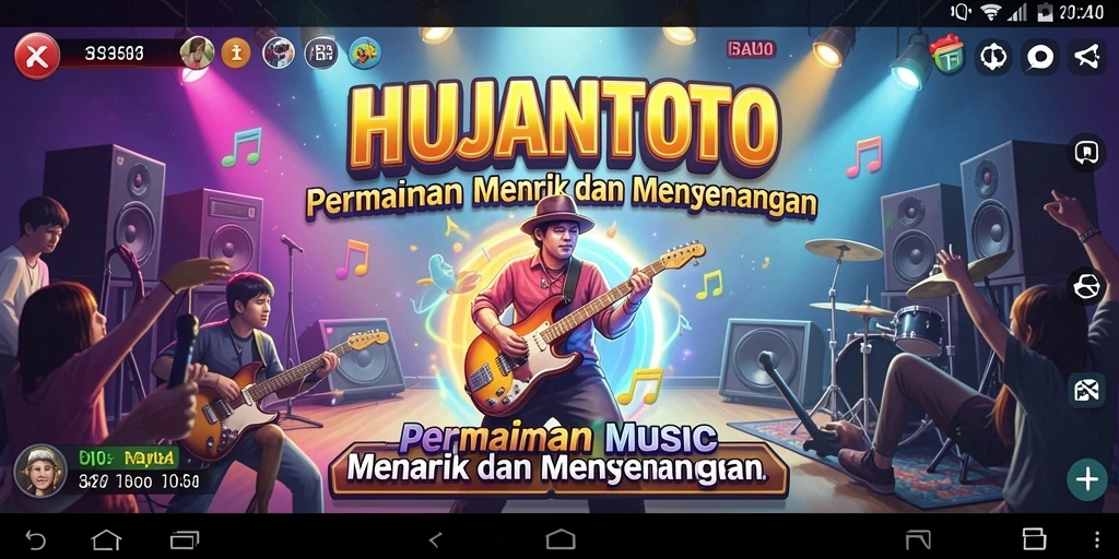 Tampilan gameplay HUJANTOTO yang memukau dan interaktif.