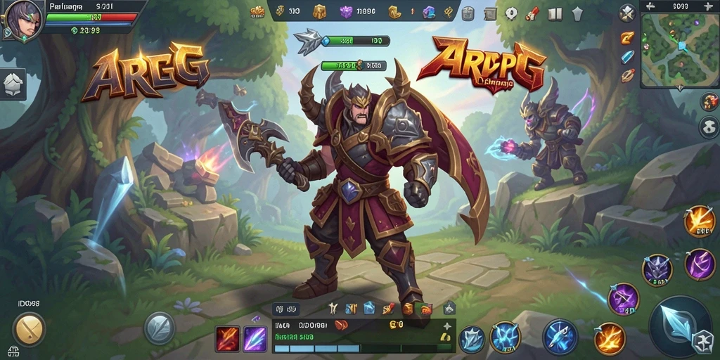 Screenshot gameplay ARPG ID098 menampilkan aksi seru dan pertarungan epik.