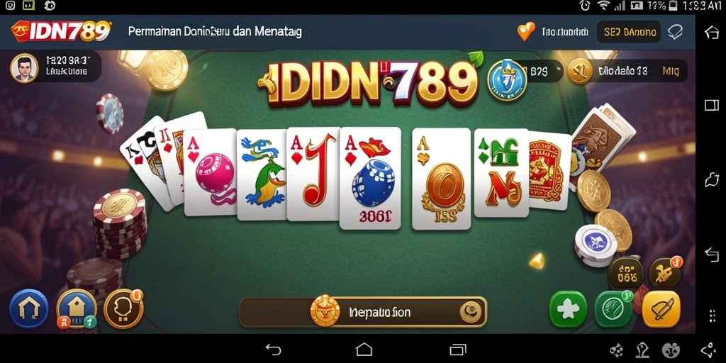 Tangkapan layar gameplay Domino IDN789 yang penuh aksi.