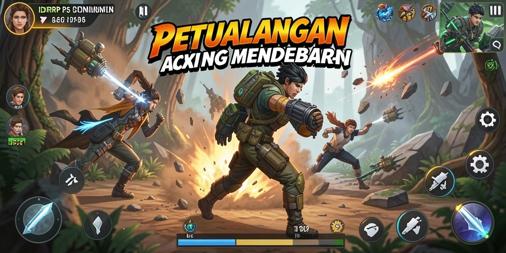 Tampilan gameplay menegangkan dari IDRRP di layar ponsel.