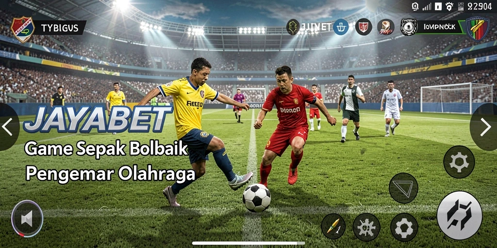 Tampilan gameplay JAYABET yang menarik dan penuh aksi sepak bola.