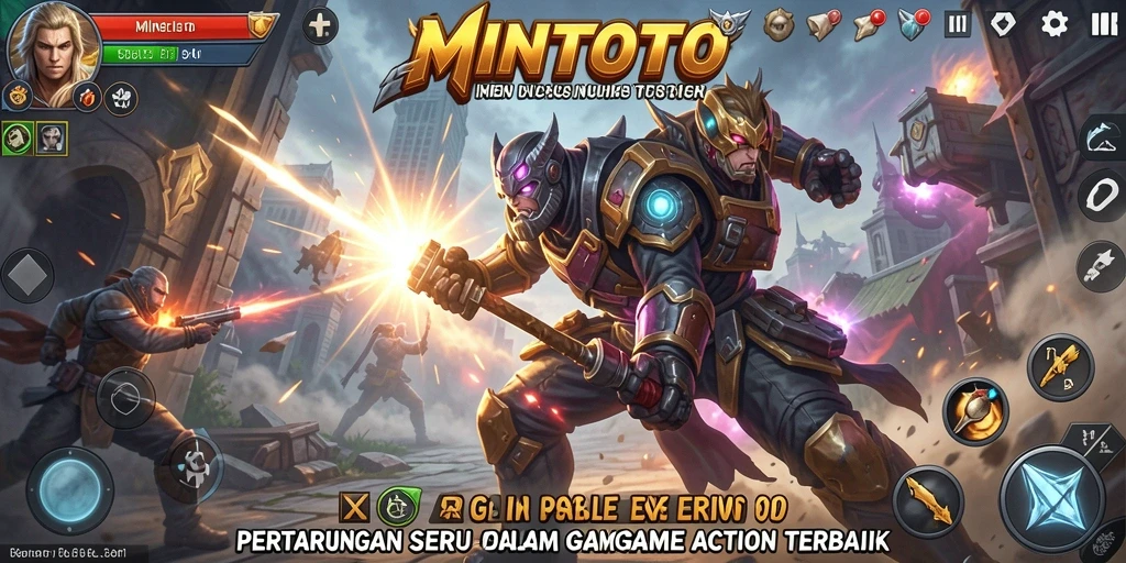 Tangkapan layar MINTOTO menampilkan aksi pertarungan yang mendebarkan.