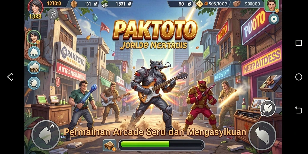 Screenshot PAKTOTO menampilkan aksi gameplay yang mendebarkan.