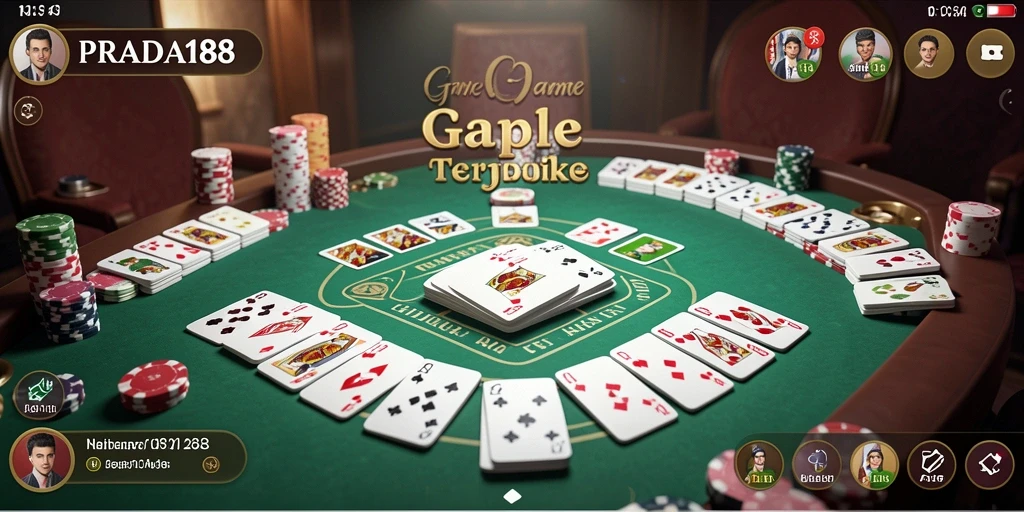 Tampilan gameplay Gaple yang seru dan menarik di PRADA188.