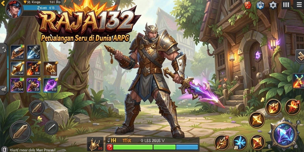 Screenshot gameplay RAJA132 menampilkan aksi pertempuran yang seru dan mendebarkan.