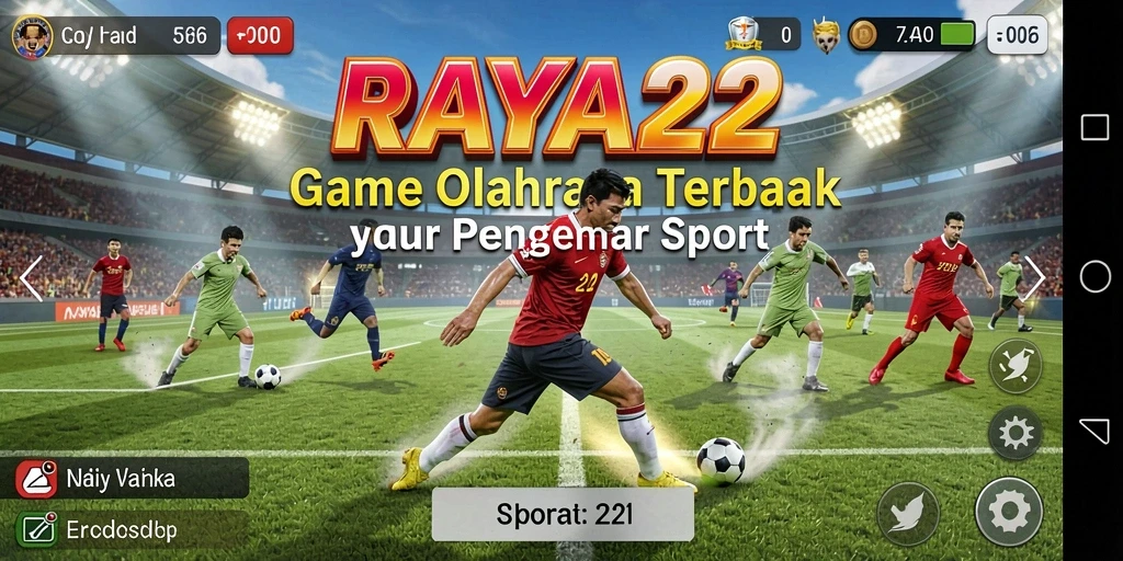 Tampilan gameplay menegangkan dalam RAYA22 dengan aksi olahraga yang seru.