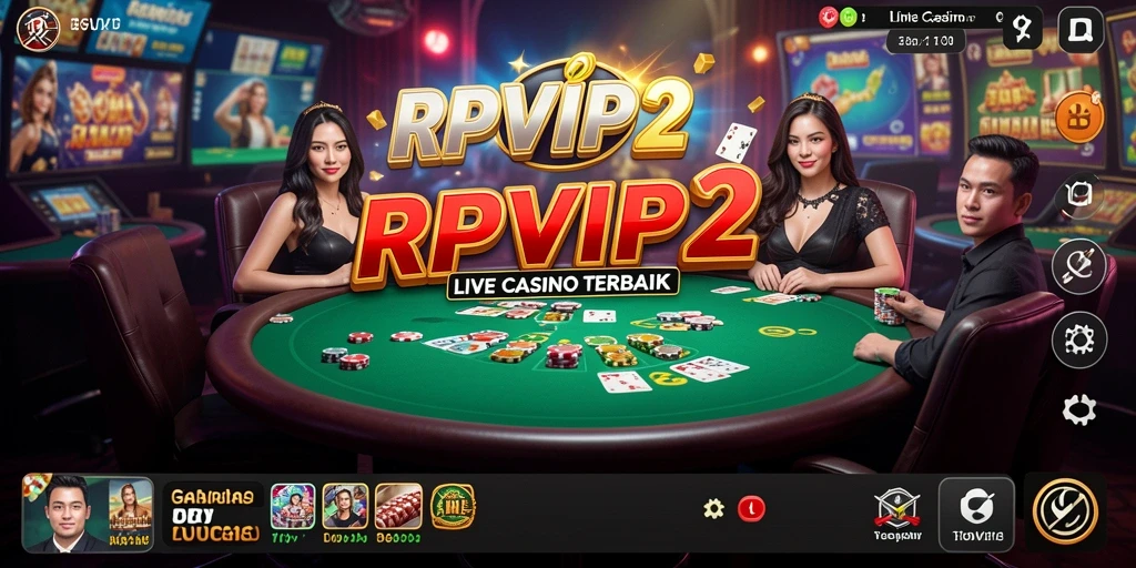 Tampilan gameplay Live Casino yang memukau di RPVIP2.