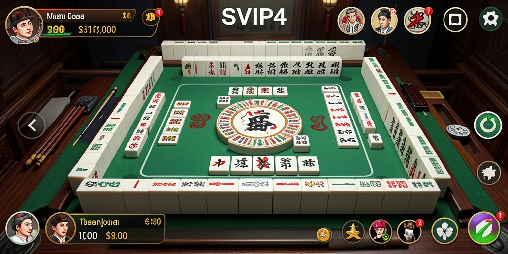 Screenshot dari permainan Mahjong SVIP4 menampilkan strategi dan keindahan grafisnya.