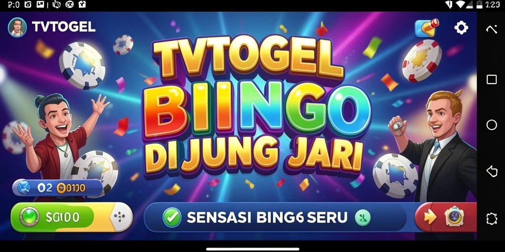 Tampilan utama gameplay Bingo di TVTOGEL yang mengasyikkan.