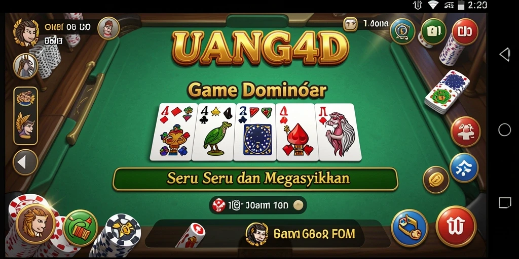 Tampilan gameplay UANG4D yang menegangkan dan seru.