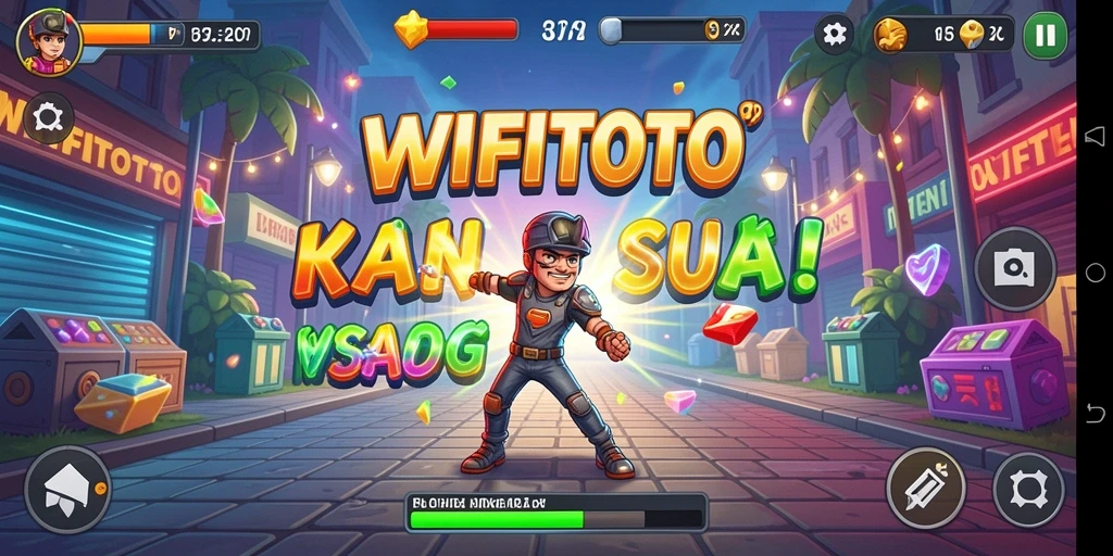 Tampilan gameplay WIFITOTO yang penuh warna dan menantang.