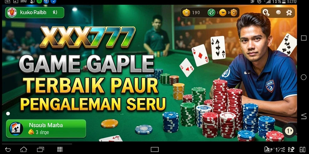 Tampilan menarik dari gameplay Gaple XXX777 yang mengasyikkan.